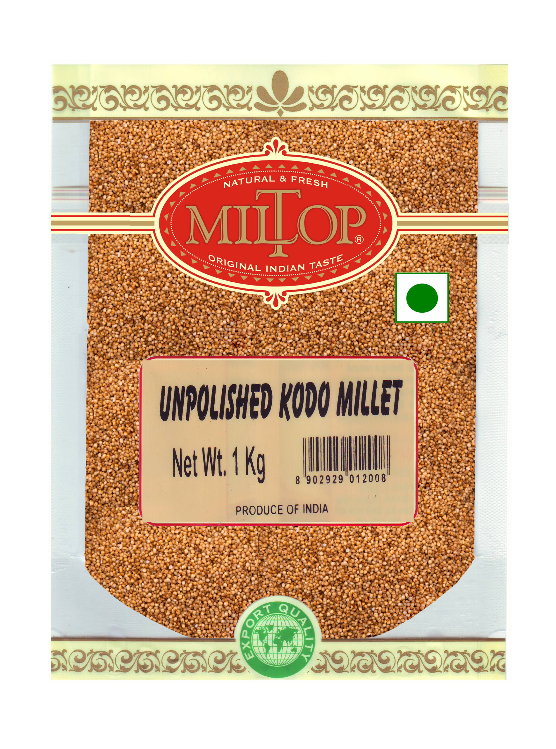 Miltop Unpolished Kodo Millet 1 kg Miltop Online Store